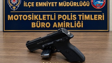 Hatay Kırıkhan'da motorda ruhsatsız tabanca ve 8 fişek bulundu, sürücü tutuklandı