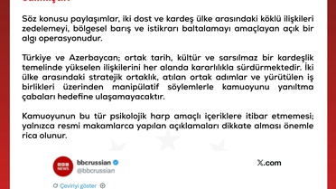DMM, Türkiye-Azerbaycan ilişkilerini hedefleyen içeriklere karşı kamuoyunu uyardı