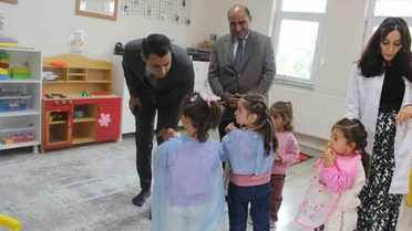 Selim Kaymakamı Şehit Umut Gök Anaokulunu ziyaret etti
