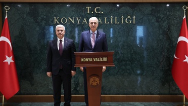 TBMM Başkanı Kurtulmuş, Konya'da Alaaddin Camisi'ndeki saygı nöbetinin değişimini izledi