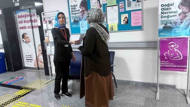 Düzce'de normal doğum için Çilimli İlçe Devlet Hastanesi'nde stant kuruldu