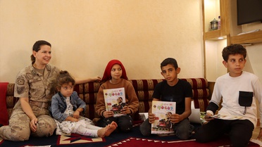 Şanlıurfa'da jandarmadan şehit Kasım Aksoy'un ailesine ziyaret
