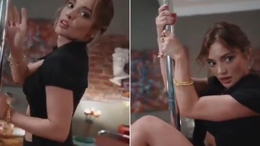 Rabia Soytürk’ten cesur sahne! Direk dansıyla dikkat çekti