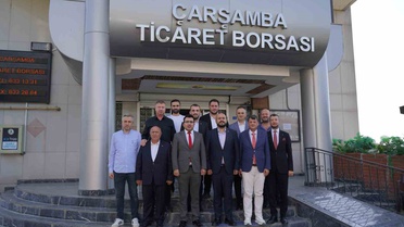 Çarşamba Ticaret Borsası Başkanı, KYK ve Denetimli Serbestlik müdürlerini ağırladı