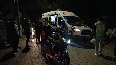 Tekirdağ'da otomobille çarpışan motosiklet sürücüsü hastaneye kaldırıldı