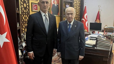 İbrahim Hacıosmanoğlu, MHP Lideri Devlet Bahçeli'yi ziyaret etti