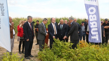Niğde'de Rektör Uslu, silajlık soya ve mısır hasadında yeni yem üretildiğini söyledi