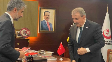 Destici, TÜSİAD heyetini kabul etti, Türkiye pandemiyi ve savaşı iyi yönetti dedi