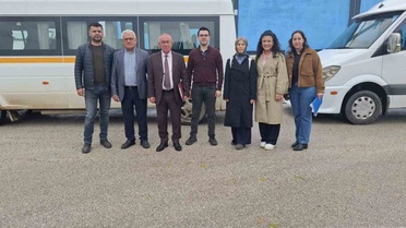 Manisa Sarıgöl'de okul servis araçları denetlendi, eksikler sürücülere bildirildi