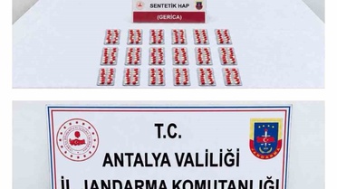 Antalya'da operasyonda bin 358 sentetik hap ele geçirildi, 3 şüpheli tutuklandı