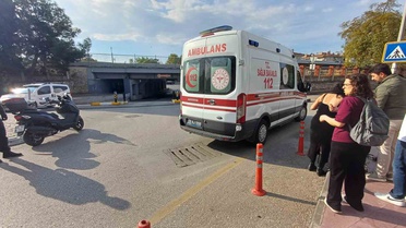 Aydın Efeler'de takla atan bisiklet sürücüsü hastaneye kaldırıldı