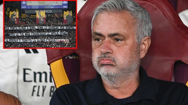 Roma taraftarları Mourinho için bunu yaptı! Sonrasında yaşananlar inanılmaz