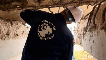 Afyonkarahisar'da 30 kişilik arama kurtarma ekibi AFAD sınavı öncesi tatbikat yapıyor