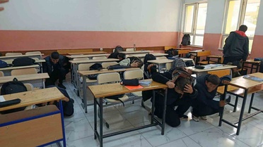 Elazığ AFAD, lise öğretmen ve öğrencilerine afet eğitimi ve deprem tatbikatı yaptı