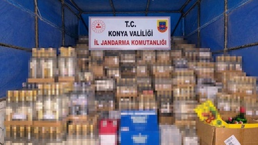 Konya'da jandarma 1-15 Ekim'de kaçak alkol ele geçirdi, 4 şüpheli serbest bırakıldı