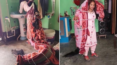 Saçının marifetine bakın! Köylüler sıraya girdi