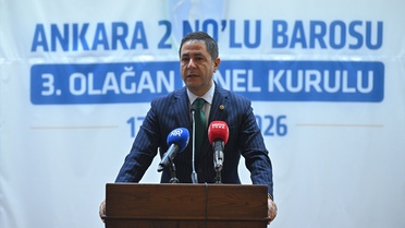 Ankara 2 No'lu Baro genel kurulunda Ağdemir savunmayı vurguladı, seçim yarın yapılacak