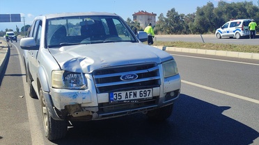 Ödemiş'te bisiklete çarpan pikap sürücüsü gözaltına alındı, bisiklet sürücüsü öldü