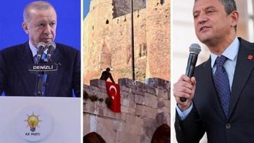 Cumhurbaşkanı Erdoğan, CHP lideri Özel'e Halep Kalesi'ne asılan bayrağı sordu