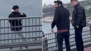 Köprüde intihara kalkışan genci Röportaj Adam ikna etti