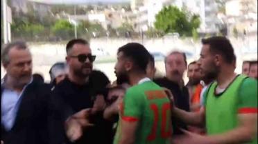Amatör Lig maçında saha karıştı, polis futbolcuya kafa attı! Soruşturma açıldı