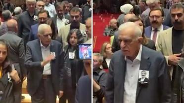 Sağlık sorunlarıyla boğuşan Ahmet Türk, Önder için AKM'ye böyle geldi