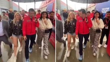 Selçuk Bayraktar'ın hassasiyeti takdir topladı! Eli, yanındaki kadına değmesin diye...