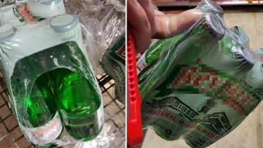 Bu da oldu! 6'lı maden suyunu inceledi, gördüğü manzara karşısında şoke oldu