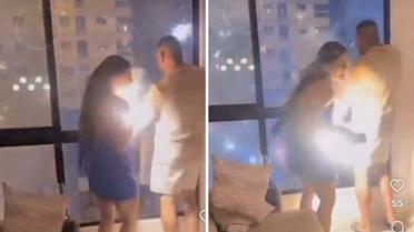 Fırtınalı havada video çeken kadının telefonuna yıldırım isabet etti.