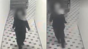Yeşilçam oyuncusunu öldüren genç kızın kaçma anı güvenlik kamerasında
