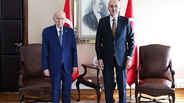 Kurtulmuş'tan Bahçeli'ye ziyaret