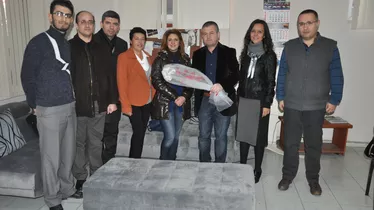 Soma CHP'den Yerel Gazetelere Kutlama Ziyareti