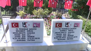 15 Temmuz Şehitlerinin Kabirleri Ziyaret Edildi