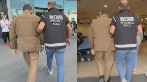 Tutuklanan Emre Alkinin hastaneye getirildiği anlar ortaya çıktı
