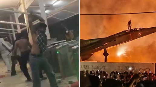 Üniversitede "tecavüz" iddiası Pakistanı karıştırdı! Dükkanları yağmaladılar, uçağın üzerine çıktılar