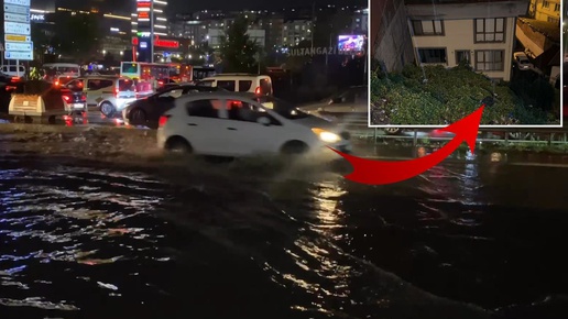 İstanbulu sağanak vurdu! Yollar göle döndü, evleri su bastı