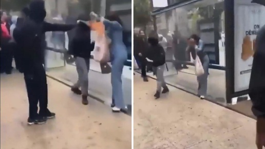 Liselilerin eyleminde sokakların tahrip edilmesine tepki gösteren kadına alevli saldırı