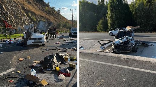 Ankarada feci kaza! Takla atan otomobil karşı şeride uçtu: 2 ölü