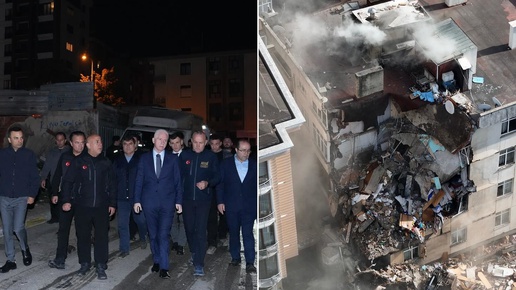 İstanbul Valisi Davut Gül: Maltepede çöken binanın enkazının altında yangın var