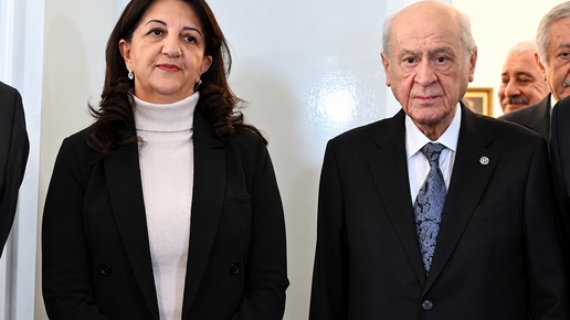 DEM Parti İmralı heyeti, MHP Genel Başkanı Devlet Bahçeli ile görüştü