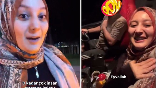 Otostop çekerek tır yolculuğu yapan başörtülü kadına büyük tepki var