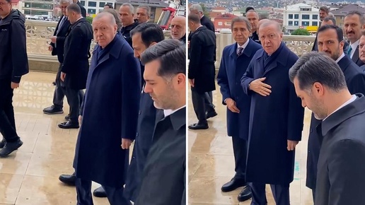 Cumhurbaşkanı Erdoğanı görünce dayanamadı, korumalar hemen devreye girdi: Camideyiz bağırma