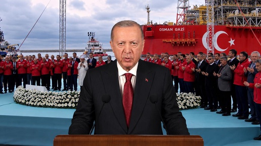 "Osman Gazi" gaz üretimi için yola çıktı! Cumhurbaşkanı Erdoğan: Mavi Vatanın ilk fabrikası