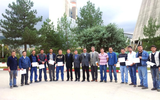 Termik Santral İşçileri Forklift Kullanım Belgesi Aldı