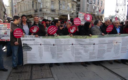'Balyoz Darbecileri Aklanamaz' Eylemi
