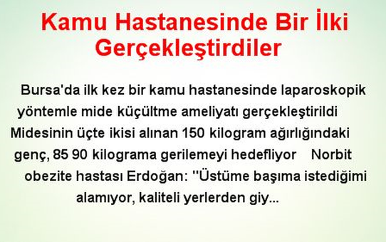 Kamu Hastanesinde Bir İlki Gerçekleştirdiler