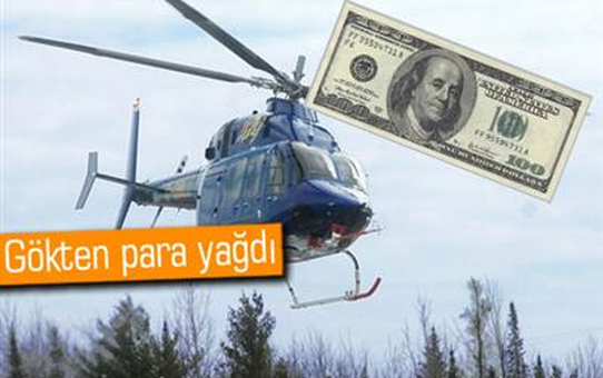 Helikopterden Para Yağdırdı, 2 Kişi Yaralandı