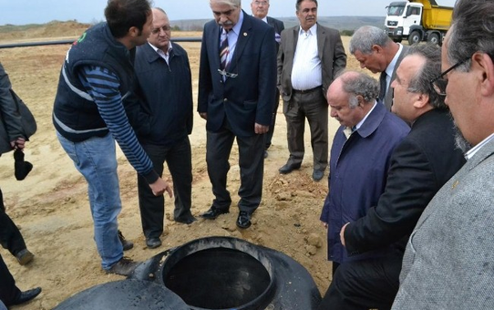Edirne'nin İlk Katı Atık Bertaraf ve Düzenli Depolama Tesisi'nde İnşaat Sürüyor