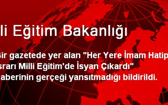 Milli Eğitim Bakanlığı