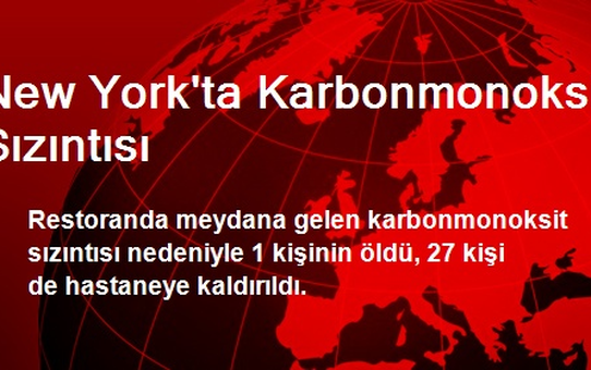 New York'ta Karbonmonoksit Sızıntısı